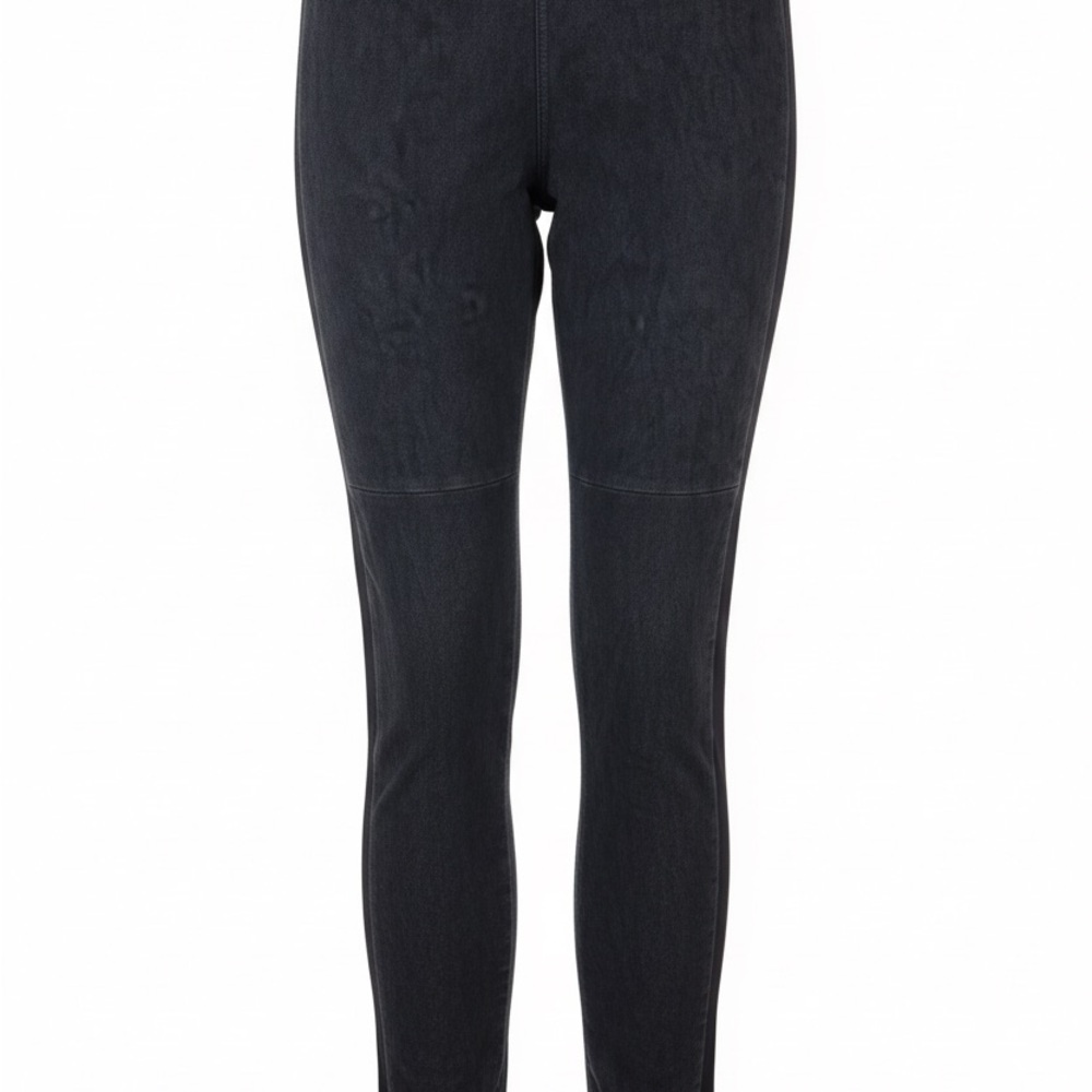 Lauren Ralph  Lauren faux suede front panel pull on. Women's Black Skinny Jeans